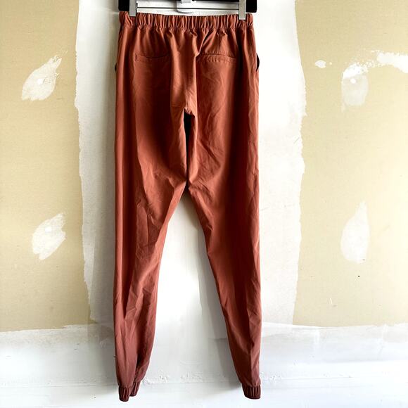 Albion Jetsetter Everywhere Pants Zip Hem Drawstring Lightweight Pink XS Tall - Picture 6 of 6